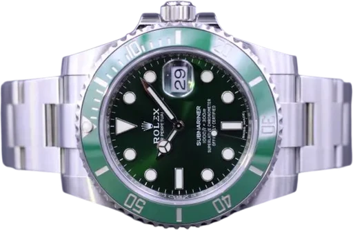 Title: Submariner “Hulk” 116610Lv
Brand: Rolex
Model: Rolex Submariner
Ref: 116610LV
Category: Dykker
Diameter: 40mm
Functions: Dato
Year: 2020
Price: 143000
Condition: 9.8
Dial Color: Grøn
Strap: Metal
Case material: Stål
Gender: Herre
Match: 100.0%
Billedet er ejet af MM Watches (749884) Et Rolex ur