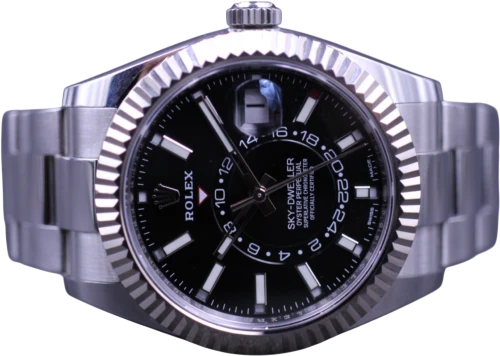 Titel: Sky-Dweller 326934
Mærke: Rolex
Model: Sky-dweller
Ref.: 326934
Årgang: 2018
Tilbehør: Boks og Papirer
Stand: 9.5 (Brugt)
Pris: 117.000 kr.
Diameter: 42mm
Funktioner: Dato, GMT
Skivefarve: Sort
Rem: Metal
Kassemateriale: Stål
Kategori: Dress
Køn: Herre
Match: 100.0%
Billedet ejes af MM Watches (1005419) Et Rolex ur