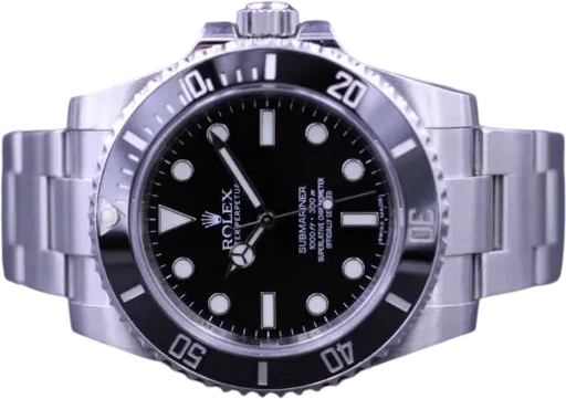 Titel: Submariner 114060 (Nyhed)
Mærke: Rolex
Model: Submariner
Ref.: 114060
Årgang: 2018
Tilbehør: Boks og Papirer
Stand: 9.5 (Brugt)
Pris: 75.000 kr.
Diameter: 40mm
Funktioner: Dato
Skivefarve: Sort
Rem: Metal
Kassemateriale: Stål
Kategori: Dykker
Køn: Herre
Match: 100.0%
Billedet ejes af MM Watches (1047120) Et Rolex ur