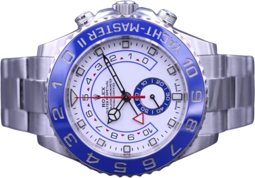Title: Yacht-Master II 116680
Brand: Rolex
Model: Yacht-Master II
Ref: 116680
Category: Sport
Diameter: 44mm
Functions: Kronograf
Year: 2017
Price: 117000
Condition: 9.5
Dial Color: Hvid
Strap: Metal
Case material: Stål
Gender: Herre
Match: 100.0%
Billedet er ejet af MM Watches (175343) Et Rolex ur