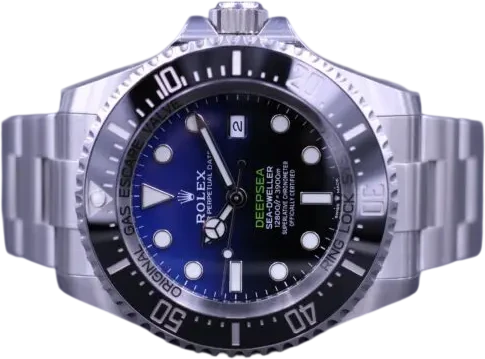 Titel: Deepsea Sea-Dweller D-Blue 116660 – fabriksny i folie, dansk AD
Mærke: Rolex
Model: Deepsea Sea-Dweller D-Blue
Ref.: 116660
Årgang: 2018
Tilbehør: Boks og Papirer
Stand: 10.0 (Nyt)
Pris: 90.000 kr.
Diameter: 44mm
Funktioner: Dato
Skivefarve: Blå
Rem: Metal
Kassemateriale: Stål
Kategori: Dykker
Køn: Herre
Match: 100.0%
Billedet ejes af MM Watches (1177442) Et Rolex ur