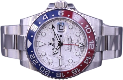 Title: Gmt-Master II Meterorite 126719Blro – Mint
Brand: Rolex
Model: GMT-Master II
Ref: 126719BLRO
Category: Pilot
Diameter: 40mm
Functions: Dato, GMT
Year: 2021
Price: 350000
Condition: 9.7
Dial Color: Hvid
Strap: Metal
Case material: Guld
Gender: Herre
Match: 100.0%
Billedet er ejet af MM Watches (537756) Et Rolex ur