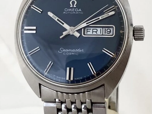 Title: 2241 Seamaster Cosmic
Brand: Omega
Model: Omega Seamaster Cosmic
Ref: 166.036
Category: Dress
Diameter: 35mm
Functions: Dato, Ugedag
Year: 1970
Price: 8495
Condition: 8.5
Dial Color: Blå
Strap: Metal
Case material: Stål
Gender: Herre
Match: 100.0%
Billedet er ejet af MyWatch (420968) Et Omega ur