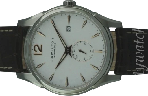 Title: 1794 – Jazzmaster – 2014
Brand: Hamilton
Model: Hamilton Jazzmaster Automatisk urværk
Ref: null
Category: Dress
Diameter: 43mm
Functions: Dato
Year: 2014
Price: 3995
Condition: 8.0
Dial Color: Hvid
Strap: Læder
Case material: Stål
Gender: Herre
Match: 100.0%
Billedet er ejet af MyWatch (102131) Et Hamilton ur