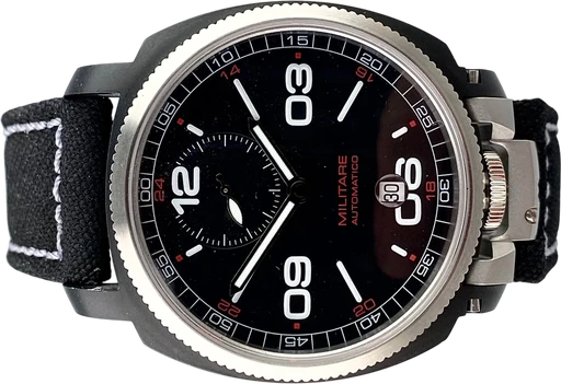 Titel: Militare (Nyhed)
Mærke: Anonimo
Model: Militare
Ref.: 2010
Årgang:
Tilbehør: Boks og Papirer
Stand: 9.8 (Brugt)
Pris: 13.995 kr.
Diameter: 44mm
Funktioner: Dato
Skivefarve: Sort
Rem: Andet
Kassemateriale: Stål
Kategori: Sport
Køn: Herre
Match: 100.0%
Billedet ejes af MyWatch (1005265) Et Anonimo ur