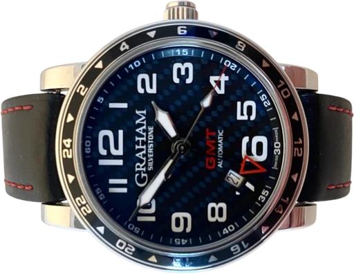 Title: 2231 – Silverstone GMT
Brand: Graham
Model: Graham GMT
Ref: 2TZAS
Category: Sport
Diameter: 42mm
Functions: GMT, Dato
Year: 2020
Price: 10995
Condition: 9.0
Dial Color: Sort
Strap: Læder
Case material: Stål
Gender: Herre
Match: 100.0%
Billedet er ejet af MyWatch (102070) Et Graham ur