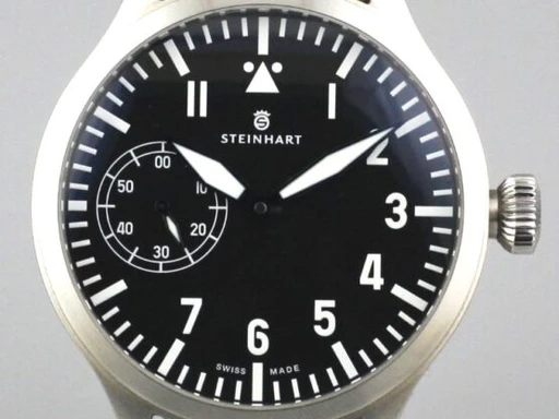 Title: 2175 – Pilot Nav. B Uhr.
Brand: Steinhart
Model: Steinhart Pilot Nav-B-Uhr 47
Ref: Nav. B. Uhr.
Category: Pilot
Diameter: 47mm
Functions: Dato
Year: 2017
Price: 3495
Condition: undefined
Dial Color: Sort
Strap: Læder
Case material: Stål
Gender: Herre
Match: 100.0%
Billedet er ejet af MyWatch (102092) Et Steinhart ur