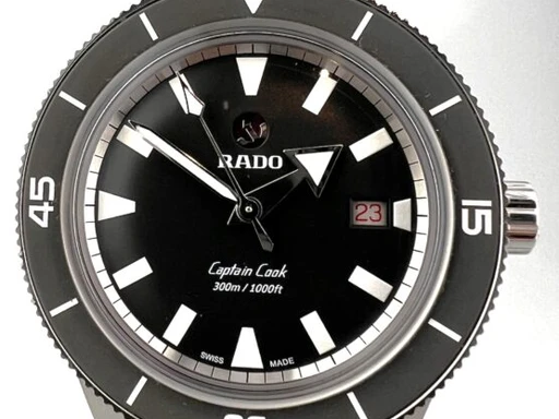 Title: 2222 – Captain Cook X Revolution
Brand: Rado
Model: Rado Captain Cook
Ref: R32105103
Category: Dykker
Diameter: 42mm
Functions: Dato
Year: 2020
Price: 7999
Condition: undefined
Dial Color: Sort
Strap: Metal
Case material: Stål
Gender: Herre
Match: 100.0%
Billedet er ejet af MyWatch (102076) Et Rado ur
