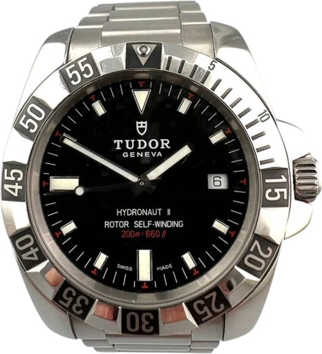 Title: 2228 – Hydronaut II
Brand: Tudor
Model: Tudor Hydronaut II
Ref: 20040
Category: Dykker
Diameter: 41mm
Functions: Dato
Year: 2009
Price: 18495
Condition: 8.0
Dial Color: Sort
Strap: Metal
Case material: Stål
Gender: Herre
Match: 100.0%
Billedet er ejet af MyWatch (102073) Et Tudor ur