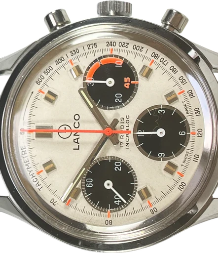 Title: Chronograph
Brand: Lanco
Model: Chronograph
Ref: 93001/15
Category: Racing
Diameter: 37mm
Functions: Kronograf
Year: 1970
Price: 23500
Condition:
Dial Color: Hvid
Strap: Læder
Case material: Stål
Gender: Herre
Match: 100.0%
Billedet er ejet af Ole Mathiesen (101855) Et Lanco ur