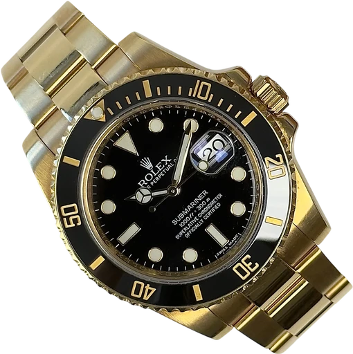 Titel: Submariner 116618LN
Mærke: Rolex
Model: Submariner
Ref.: 116618LN
Årgang: 2014
Tilbehør: Boks og Papirer
Stand: 8.0 (Brugt)
Pris: 230.000 kr.
Diameter: 40mm
Funktioner: Dato
Skivefarve: Sort
Rem: Metal
Kassemateriale: Guld
Kategori: Dykker
Køn: Herre
Match: 100.0%
Billedet ejes af Stæhr Preowned (918522) Et Rolex ur