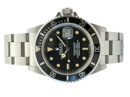 Title: Submariner 16800
Brand: Rolex
Model: Submariner
Ref: 16800
Category: Dykker
Diameter: 40mm
Functions: Dato
Year: 1984
Price: 85000
Condition: undefined
Dial Color: Sort
Strap: Metal
Case material: Stål
Gender: Herre
Match: 100.0%
Billedet er ejet af Stæhr Preowned (172094) Et Rolex ur