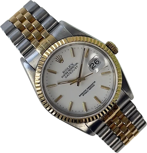 Titel: Datejust 16233 (Nyhed)
Mærke: Rolex
Model: Datejust
Ref.: 16233
Årgang: 1995
Tilbehør:
Stand: 9.0 (Brugt)
Pris: 43.000 kr.
Diameter: 36mm
Funktioner: Dato
Skivefarve: Hvid
Rem: Metal
Kassemateriale: Guld
Kategori: Dress
Køn: Herre
Match: 100.0%
Billedet ejes af Stæhr Preowned (1012380) Et Rolex ur