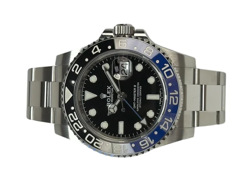 Title: GMT-Master II 116710BLNR (Batman)
Brand: Rolex
Model: GMT-Master II
Ref: 116710BLNR
Category: Pilot
Diameter: 40mm
Functions: Dato, GMT
Year: 2018
Price: 108000
Condition: undefined
Dial Color: Sort
Strap: Metal
Case material: Stål
Gender: Herre
Match: 100.0%
Billedet er ejet af Stæhr Preowned (345122) Et Rolex ur