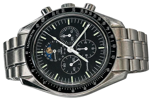 Titel: Speedmaster Professional Moonphase 3576.50.00 fra 2004
Mærke: Omega
Model: Speedmaster Professional Moonphase
Ref.: 3576.50.00
Årgang: 2004
Tilbehør: Boks og Papirer
Stand: 9.8 (Brugt)
Pris: 55.700 kr.
Diameter: 42mm
Funktioner: Kronograf, Dato, Månefase
Skivefarve: Sort
Rem: Metal
Kassemateriale: Stål
Kategori: Racing
Køn: Herre
Match: 100.0%
Billedet ejes af Studts Vintage (1118762) Et Omega ur