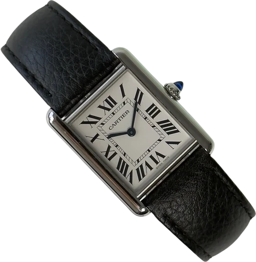 Titel: Tank Must WSTA0041 (Nyhed)
Mærke: Cartier
Model: Tank Must
Ref.: WSTA0041
Årgang: 2023
Tilbehør: Boks og Papirer
Stand: 8.5 (Brugt)
Pris: 22.000 kr.
Diameter: 26mm
Funktioner:
Skivefarve: Hvid
Rem: Læder
Kassemateriale: Stål
Kategori: Dress
Køn: Dame
Match: 100.0%
Billedet ejes af Stæhr Preowned (1012363) Et Cartier ur