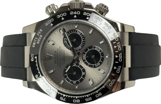 Title: Daytona 116519LN (New)
Brand: Rolex
Model: Daytona
Ref: 116519LN
Category: Racing
Diameter: 40mm
Functions: Kronograf, Dato
Year: 2017
Price: 270000
Condition: 8.0
Dial Color: Grå
Strap: Andet
Case material: Guld
Gender: Herre
Match: 100.0%
Billedet er ejet af Stæhr Preowned (654794) Et Rolex ur