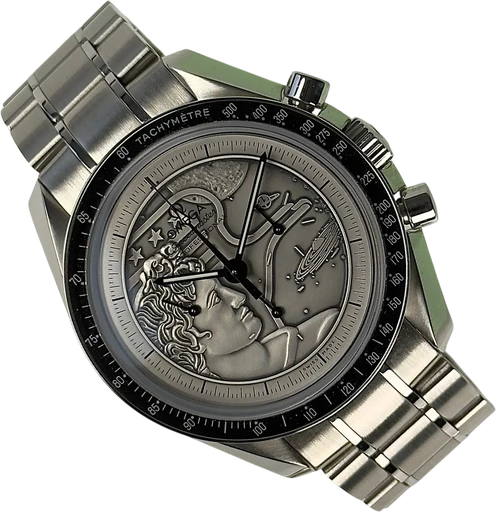 Titel: Speedmaster Apollo 17 311.30.42.30.99.002 (Nyhed)
Mærke: Omega
Model: Speedmaster Apollo 17
Ref.: 311.30.42.30.99.002
Kategori: Racing
Diameter: 42mm
Funktioner: Kronograf
Årgang: 2018
Pris: 45000
Stand: 9.0 (Brugt)
Skivefarve: Sølv
Rem: Metal
Kassemateriale: Stål
Køn: Herre
Match: 100.0%
Billedet ejes af Stæhr Preowned (948126) Et Omega ur