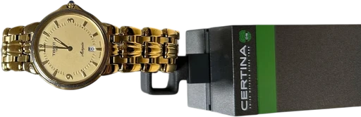 Title: Marquise Sapphire Crystal Quartz
Brand: Tissot
Model: Marquise Sapphire Crystal Quartz
Ref: Tissot L280
Category: Dress
Diameter: 34mm
Functions: Dato
Year: 1990
Price: 2000
Condition: 8.5
Dial Color: Guld
Strap: Metal
Case material: Guld
Gender: Unisex
Match: 100.0%
Billedet er ejet af Studts Vintage (152754) Et Tissot ur