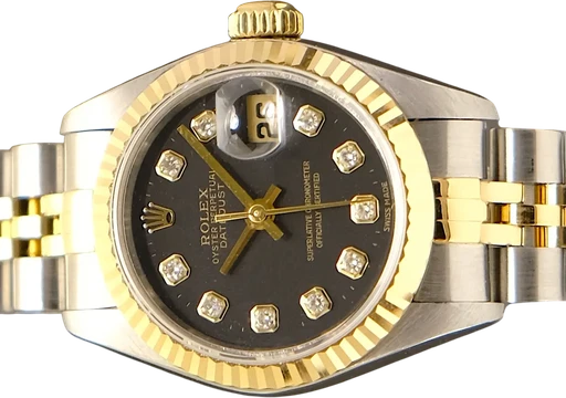 Titel: Datejust 26 mm
Mærke: Rolex
Model: Datejust 26 mm
Ref.: 69173
Årgang: 1994
Tilbehør: Papirer
Stand: 8.5 (Brugt)
Pris: 46.995 kr.
Diameter: 26mm
Funktioner: Dato
Skivefarve: Grå
Rem: Metal
Kassemateriale: Guld
Kategori: Dress
Køn: Dame
Match: 100.0%
Billedet ejes af TimeToWatch (1096108) Et Rolex ur