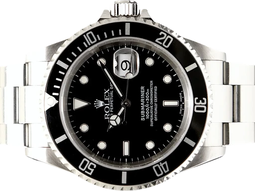 Titel: Submariner 16610 (Nyhed)
Mærke: Rolex
Model: Submariner
Ref.: 16610
Årgang: 2003
Tilbehør: Boks og Papirer
Stand: 9.0 (Brugt)
Pris: 69.995 kr.
Diameter: 40mm
Funktioner: Dato
Skivefarve: Sort
Rem: Metal
Kassemateriale: Stål
Kategori: Dykker
Køn: Herre
Match: 100.0%
Billedet ejes af TimeToWatch (1210497) Et Rolex ur