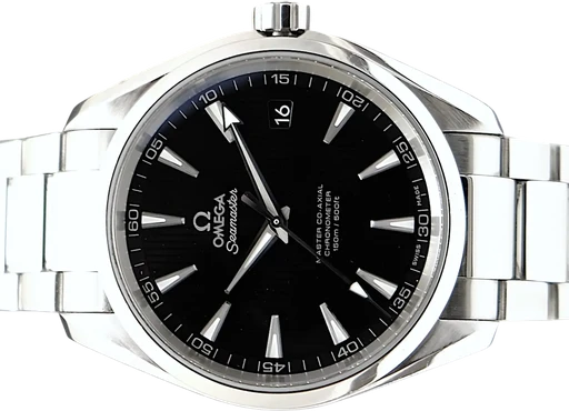 Titel: Aqua Terra 150m (Nyhed)
Mærke: Omega
Model: Aqua Terra 150m
Ref.: 23110422101003
Årgang: 2016
Tilbehør: Boks og Papirer
Stand: 9.0 (Brugt)
Pris: 25.995 kr.
Diameter: 42mm
Funktioner: Dato
Skivefarve: Sort
Rem: Metal
Kassemateriale: Stål
Kategori: Sport
Køn: Herre
Match: 100.0%
Billedet ejes af TimeToWatch (1231671) Et Omega ur