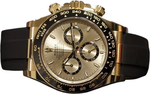 Title: Daytona 126518LN
Brand: Rolex
Model: Daytona 126518LN
Ref: null
Category: Racing
Diameter: 40mm
Functions: Kronograf, Dato
Year: 2023
Price: 340000
Condition: 9.9
Dial Color: Guld
Strap: Andet
Case material: Guld
Gender: Herre
Match: 100.0%
Billedet er ejet af TimeCollect (565050) Et Rolex ur