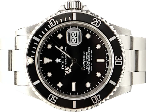 Titel: Submariner
Mærke: Rolex
Model: Submariner
Ref.: 16610
Årgang: 1993
Tilbehør:
Stand: 9.0 (Brugt)
Pris: 57.995 kr.
Diameter: 40mm
Funktioner: Dato
Skivefarve: Sort
Rem: Metal
Kassemateriale: Stål
Kategori: Dykker
Køn: Herre
Match: 100.0%
Billedet ejes af TimeToWatch (993840) Et Rolex ur