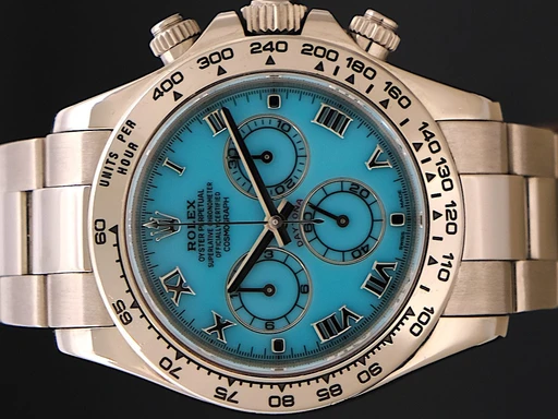 Title: Daytona
Brand: Rolex
Model: Daytona
Ref: 116509
Category: Racing
Diameter: 40mm
Functions: Kronograf
Year: 2010
Price: 799995
Condition: undefined
Dial Color: Blå
Strap: Metal
Case material: Guld
Gender: Herre
Match: 100.0%
Billedet er ejet af TimeToWatch (101998) Et Rolex ur