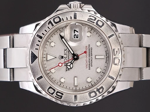 Title: Yacht-master Lady
Brand: Rolex
Model: Yacht-master Lady
Ref: 169622
Category: Sport
Diameter: 29mm
Functions: Dato
Year: 2007
Price: 49995
Condition: undefined
Dial Color: Sølv
Strap: Metal
Case material: Stål
Gender: Dame
Match: 100.0%
Billedet er ejet af TimeToWatch (101994) Et Rolex ur