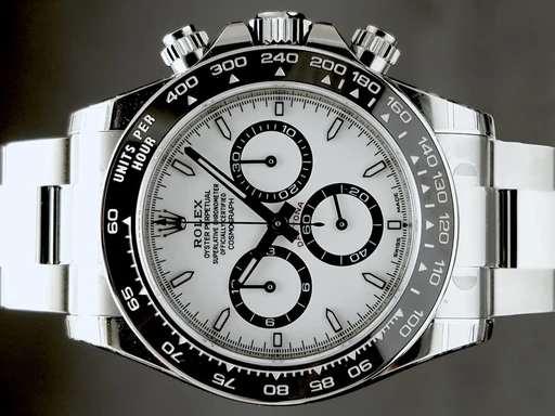 Title: Daytona (Panda) (New)
Brand: Rolex
Model: Daytona
Ref: 126500LN
Category: Racing
Diameter: 40mm
Functions: Kronograf
Year: 2025
Price: 234995
Condition: undefined
Dial Color: Hvid
Strap: Metal
Case material: Stål
Gender: Herre
Match: 100.0%
Billedet er ejet af TimeToWatch (471046) Et Rolex ur