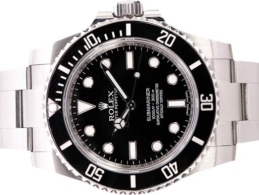 Titel: Submariner 114060
Mærke: Rolex
Model: Submariner
Ref.: 114060
Årgang: 2017
Tilbehør: Boks og Papirer
Stand: 9.5 (Brugt)
Pris: 74.995 kr.
Diameter: 40mm
Funktioner:
Skivefarve: Sort
Rem: Metal
Kassemateriale: Stål
Kategori: Dykker
Køn: Herre
Match: 100.0%
Billedet ejes af TimeToWatch (1137393) Et Rolex ur