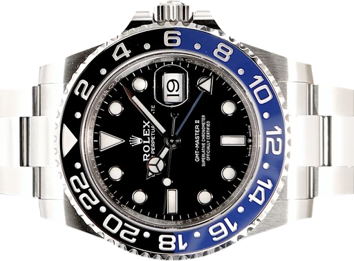 Titel: GMT-Master II 126710BLNR Batman (Batgirl)
Mærke: Rolex
Model: GMT-Master II
Ref.: 126710BLNR
Årgang: 2022
Tilbehør: Boks og Papirer
Stand: 9.5 (Brugt)
Pris: 109.995 kr.
Diameter: 40mm
Funktioner: GMT, Dato
Skivefarve: Sort
Rem: Metal
Kassemateriale: Stål
Kategori: Sport
Køn: Herre
Match: 100.0%
Billedet ejes af TimeToWatch (1189229) Et Rolex ur