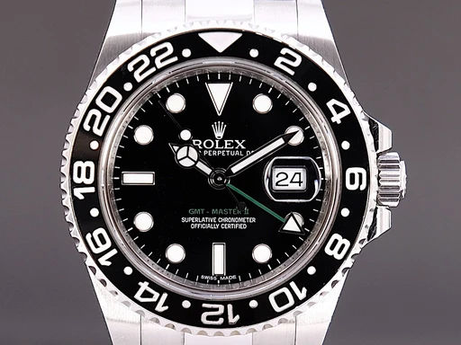 Title: GMT-Master II
Brand: Rolex
Model: GMT-Master II
Ref: 116710LN
Category: Sport
Diameter: 40mm
Functions: Dato, GMT
Year: 2017
Price: 77995
Condition: undefined
Dial Color: Sort
Strap: Metal
Case material: Stål
Gender: Herre
Match: 100.0%
Billedet er ejet af TimeToWatch (312973) Et Rolex ur