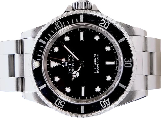 Titel: Submariner (Nyhed)
Mærke: Rolex
Model: Submariner
Ref.: 14060
Årgang: 1993
Tilbehør: Papirer
Stand: 9.0 (Brugt)
Pris: 51.995 kr.
Diameter: 40mm
Funktioner:
Skivefarve: Sort
Rem: Metal
Kassemateriale: Stål
Kategori: Dykker
Køn: Herre
Match: 100.0%
Billedet ejes af TimeToWatch (1037439) Et Rolex ur