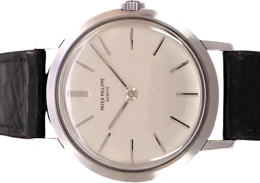 Title: Calatrava
Brand: Patek Philippe
Model: Calatrava
Ref: 3509
Category: Dress
Diameter: 33mm
Functions:
Year: 1960
Price: 59995
Condition: 7.5
Dial Color: Sølv
Strap: Læder
Case material: Stål
Gender: Unisex
Match: 100.0%
Billedet er ejet af TimeToWatch (101983) Et Patek Philippe ur
