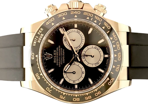 Titel: Daytona 126515LN (Nyhed)
Mærke: Rolex
Model: Daytona
Ref.: 126515LN
Årgang: 2024
Tilbehør: Boks og Papirer
Stand: 9.5 (Brugt)
Pris: 319.995 kr.
Diameter: 40mm
Funktioner: Kronograf
Skivefarve: Sort
Rem: Gummi
Kassemateriale: Guld
Kategori: Racing
Køn: Herre
Match: 100.0%
Billedet ejes af TimeToWatch (1162606) Et Rolex ur