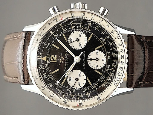 Title: Navitimer 806
Brand: Breitling
Model: Navitimer 806
Ref: 806
Category: Pilot
Diameter: 40mm
Functions: Kronograf
Year: 1960
Price: 27995
Condition: undefined
Dial Color: Sort
Strap: Læder
Case material: Stål
Gender: Herre
Match: 100.0%
Billedet er ejet af TimeToWatch (271763) Et Breitling ur