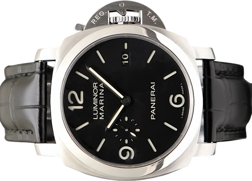Titel: Luminor Marina PAM00312 (Nyhed)
Mærke: Panerai
Model: Luminor Marina PAM00312
Ref.: PAM00312
Årgang: 2015
Tilbehør: Boks og Papirer
Stand: 9.0 (Brugt)
Pris: 29.995 kr.
Diameter: 44mm
Funktioner: Dato
Skivefarve: Sort
Rem: Læder
Kassemateriale: Stål
Kategori: Sport
Køn: Herre
Match: 100.0%
Billedet ejes af TimeToWatch (1168296) Et Panerai ur