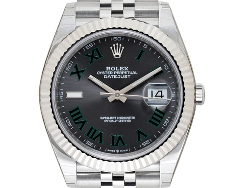 Title: Datejust – 126334 Wimbledon
Brand: Rolex
Model: Datejust 41mm
Ref: 126334
Category: Dress
Diameter: 41mm
Functions: Dato
Year: 2024
Price: 104000
Condition: undefined
Dial Color: Sort
Strap: Metal
Case material: Stål
Gender: Herre
Match: 100.0%
Billedet er ejet af Urbørsen (102193) Et Rolex ur