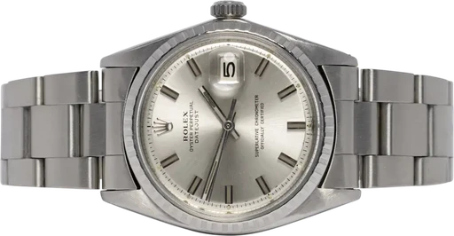 Titel: Datejust 36, Sølv, Stål, Oyster
Mærke: Rolex
Model: Datejust
Ref.: 1603
Årgang: 1969
Tilbehør:
Stand: 7.0 (Brugt)
Pris: 39.900 kr.
Diameter: 36mm
Funktioner: Dato
Skivefarve: Sølv
Rem: Metal
Kassemateriale: Stål
Kategori: Dress
Køn: Herre
Match: 100.0%
Billedet ejes af Urhandleren (818251) Et Rolex ur