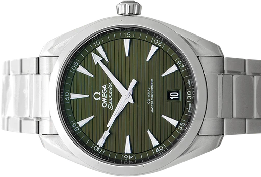 Title: Seamaster Aqua Terra 220.10.41.21.10.001
Brand: Omega
Model: Seamaster Aqua Terra
Ref: 220.10.41.21.10.001
Category: Sport
Diameter: 41mm
Functions: Dato
Year: 2024
Price:
Condition: 10.0
Dial Color: Grøn
Strap: Metal
Case material: Stål
Gender: Herre
Match: 100.0%
Billedet er ejet af Urbørsen (102240) Et Omega ur