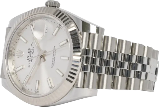 Titel: Datejust 41, Sølv, Stål, Jubilee
Mærke: Rolex
Model: Datejust 41
Ref.: 126334
Årgang: 2026
Tilbehør: Boks og Papirer
Pris: 109.900 kr.
Diameter: 41mm
Funktioner: Dato
Skivefarve: Sølv
Rem: Metal
Kassemateriale: Stål
Kategori: Dress
Køn: Herre
Match: 100.0%
Billedet ejes af Urhandleren (1115247) Et Rolex ur