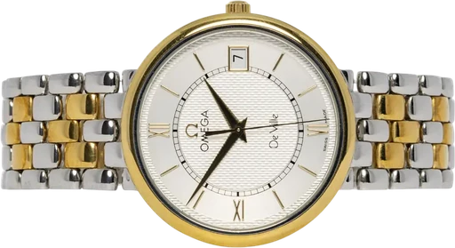 Titel: De Ville 32.5, Sølv, Guld/Stål
Mærke: Omega
Model: De Ville
Ref.: 73143400
Årgang: 2004
Tilbehør: Boks og Papirer
Stand: 7.5 (Brugt)
Pris: 14.900 kr.
Diameter: 32mm
Funktioner:
Skivefarve: Sølv
Rem: Metal
Kassemateriale: Stål
Kategori: Dress
Køn: Dame
Match: 100.0%
Billedet ejes af Urhandleren (946687) Et Omega ur