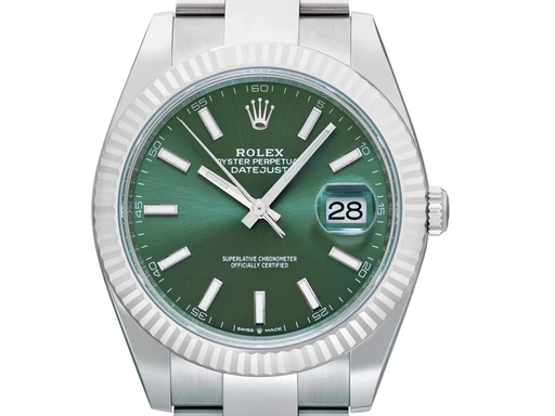 Title: Datejust 126334 Mint Green
Brand: Rolex
Model: Datejust
Ref: 126334
Category: Dress
Diameter: 41mm
Functions: Dato
Year: 2024
Price: 103500
Condition: 10.0
Dial Color: Grøn
Strap: Metal
Case material: Stål
Gender: Herre
Match: 100.0%
Billedet er ejet af Urbørsen (102197) Et Rolex ur