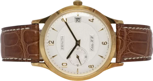 Title: Elite Reserve De Marche HW 37, Hvid, Guld, Læder
Brand: Zenith
Model: Elite Reserve De Marche
Ref: 30.1125.655/01
Category: Dress
Diameter: 37mm
Functions: Dato
Year:
Price: 29900
Condition: 7.5
Dial Color: Hvid
Strap: Læder
Case material: Guld
Gender: Herre
Match: 100.0%
Billedet er ejet af Urhandleren (102672) Et Zenith ur