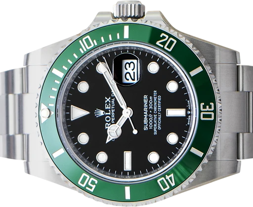Titel: Submariner 126610LV (Starbucks)
Mærke: Rolex
Model: Submariner
Ref.: 126610LV
Årgang: 2024
Tilbehør: Boks og Papirer
Stand: 10.0 (Nyt)
Pris: 107.000 kr.
Diameter: 41mm
Funktioner: Dato
Skivefarve: Sort
Rem: Metal
Kassemateriale: Stål
Kategori: Dykker
Køn: Herre
Match: 100.0%
Billedet ejes af Urbørsen (102254) Et Rolex ur