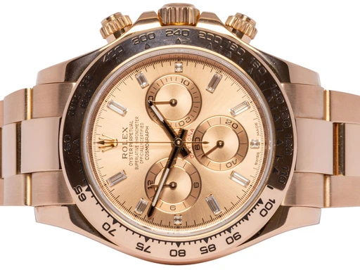 Title: Daytona, 40, Sundust, Baguette, Everose, Oyster
Brand: Rolex
Model: Cosmograph Daytona
Ref: 116505
Category: Racing
Diameter: 40mm
Functions: Kronograf, Dato
Year: 2016
Price: 419900
Condition: 7.0
Dial Color: Guld
Strap: Metal
Case material: Guld
Gender: Herre
Match: 100.0%
Billedet er ejet af Urhandleren (102480) Et Rolex ur