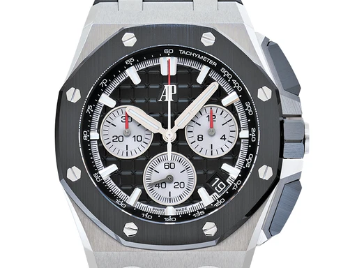 Title: Royal Oak Offshore 26420SO.OO.A002CA.01
Brand: Audemars Piguet
Model: Royal Oak Offshore Chronograph
Ref: 26420SO.OO.A002CA.01
Category: Sport
Diameter: 43mm
Functions: Kronograf, Dato
Year: 2022
Price: null
Condition: undefined
Dial Color: Sort
Strap: Gummi
Case material: Stål
Gender: Herre
Match: 100.0%
Billedet er ejet af Urbørsen (102238) Et Audemars Piguet ur