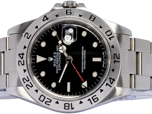 Title: Explorer II 40, 16570
Brand: Rolex
Model: Explorer II
Ref: 16570
Category: Sport
Diameter: 40mm
Functions: GMT, Dato
Year: 1997
Price: 79900
Condition: undefined
Dial Color: Sort
Strap: Metal
Case material: Stål
Gender: Herre
Match: 100.0%
Billedet er ejet af Urhandleren (102561) Et Rolex ur
